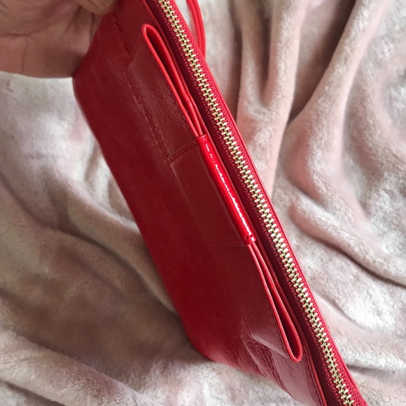 Kate Spade Red Patent Leather Wristlet and Clutch - Picture 6 of 7